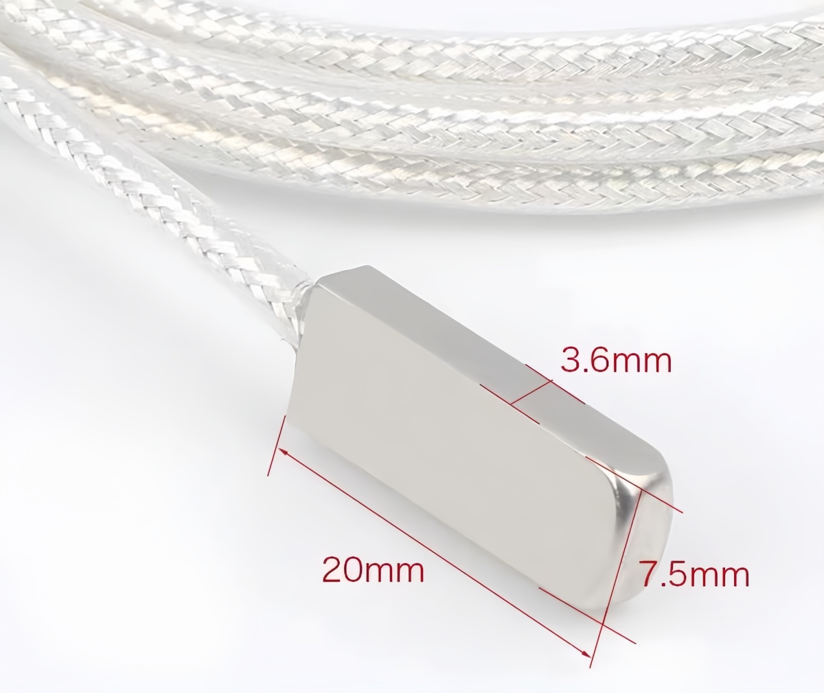 Customizable Surface Mount Pt100 Platinum Resistance Thermometer Adhesive Temperature Sensor End Face Probe for ODM & OEM - Image 2