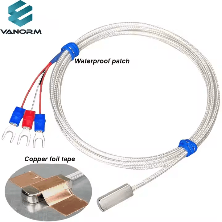 Customizable Surface Mount Pt100 Platinum Resistance Thermometer Adhesive Temperature Sensor End Face Probe for ODM & OEM - Image 4