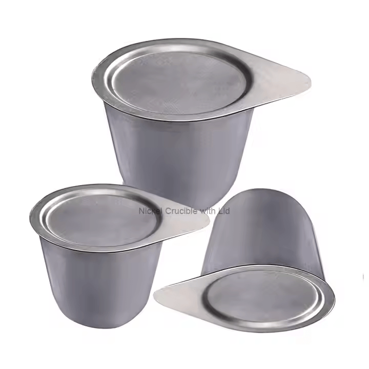 99.99% Nickel Crucible 100ml 50ml 30ml High Temperature Resistance Lab Drying Equipment for Melt Laboratory Heating Equipment - Image 6