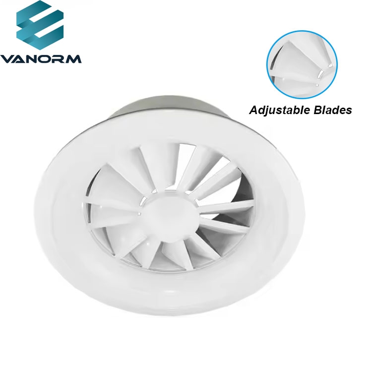 Modern Industrial Roof Exhaust Fans Gable Vent Light Swirl Diffusers Attic Ventilator HAVC System Air Conditioning - Image 4