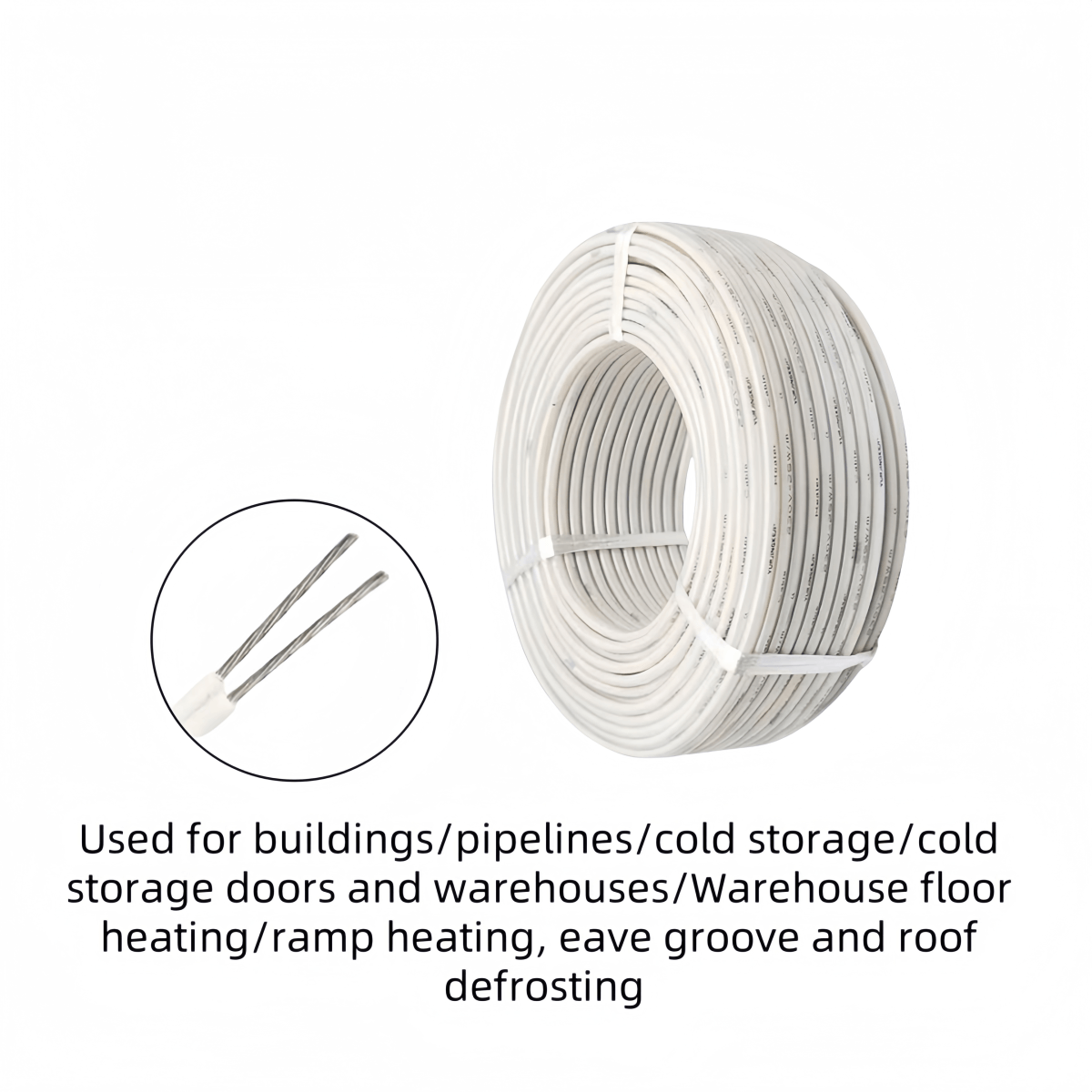 25/30/40/50/60W/M Waterproof Silicone Rubber Insulated Heating Cable Constant Power Heating Equipment - Image 6