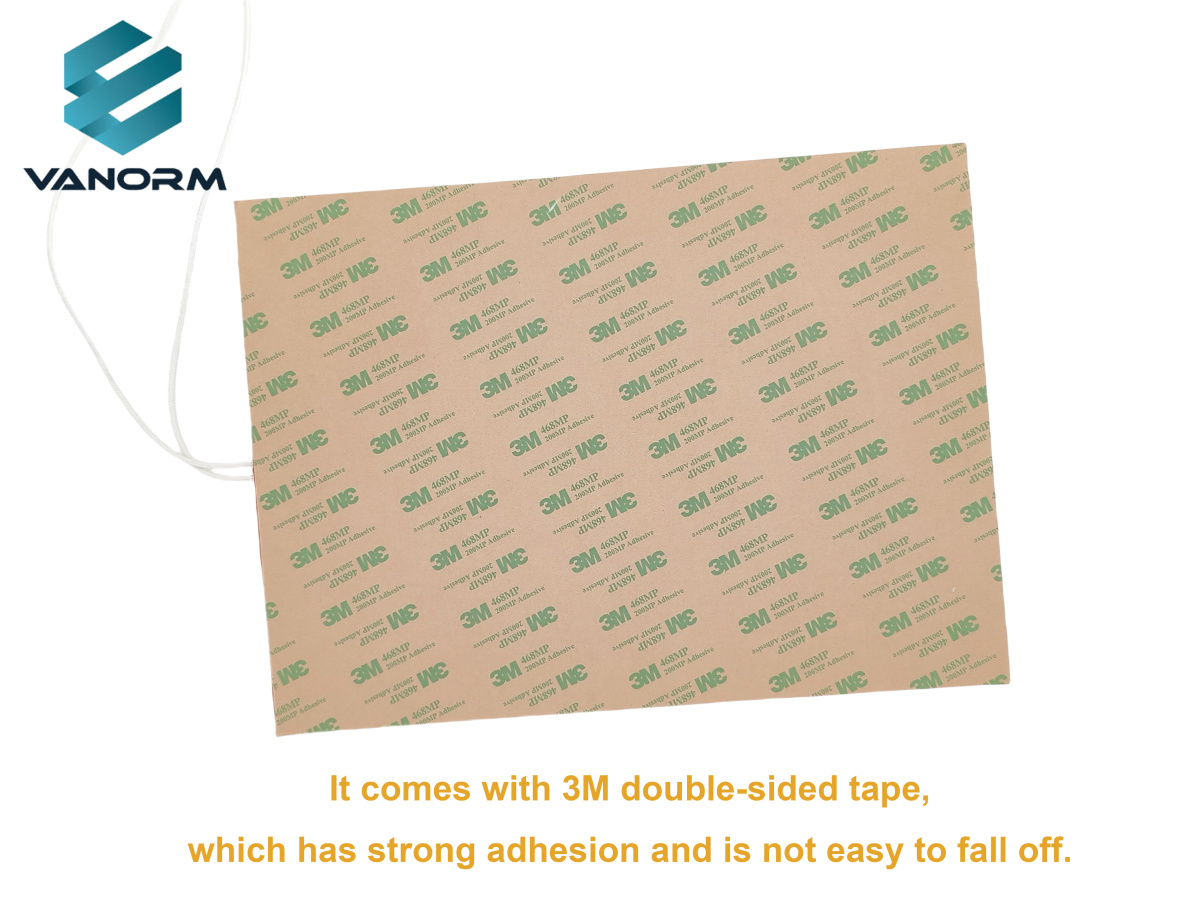 Customized 220V 260W Flexible Silicone Rubber Heater Pad 220*300mm with Glue for Heating Equipment - Image 5
