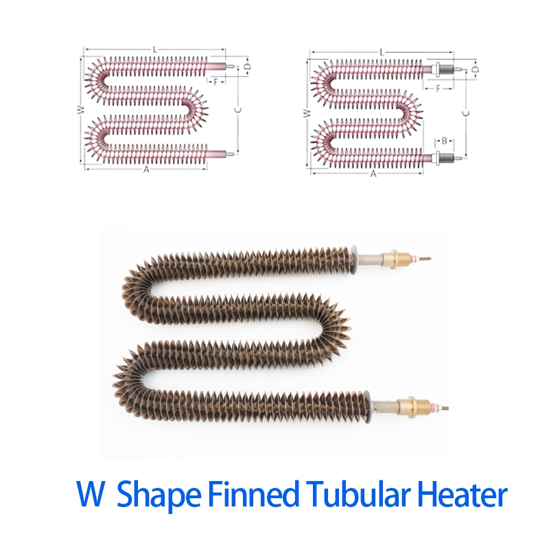 Customized 240V 5KW Finned Tubular Heater Element 304 Incoloy 840 Stainless Steel for Air Heating - Image 5