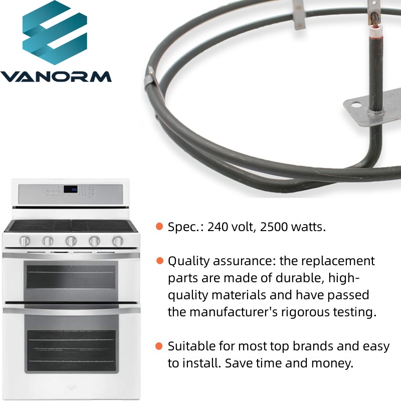 WB44T10053 240V 2500W Convection Heating Element for GE for Kenmore Sears Ranges Stoves Ovens Compatible Oven Stove Equipment - Image 4