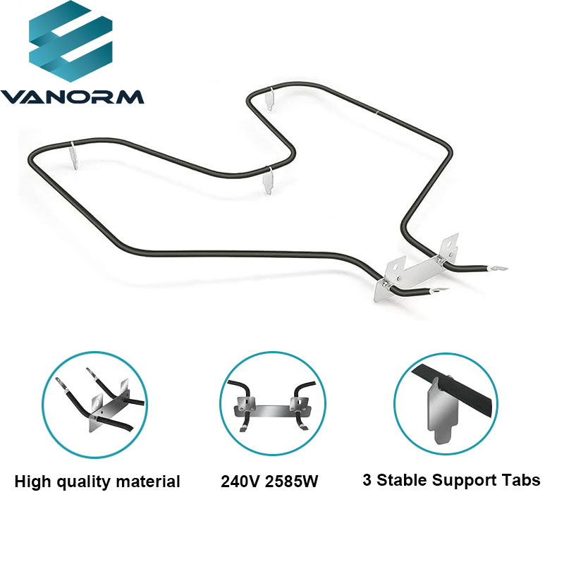 WB44K10005 Oven Bake Element 240V 2585W Stainless Steel Coil Heater Compatible with for GE Hotpoint Americana Oven - Image 5
