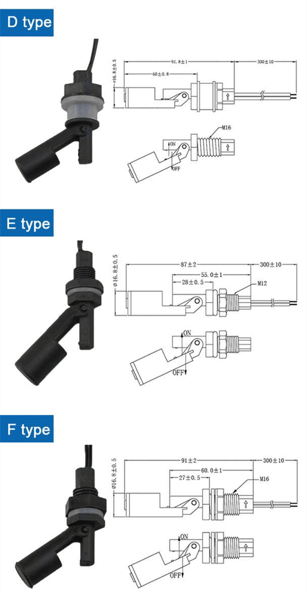 12v High Temperature Pp Float Level Switch Submersible Plastic Sensor Matching Water Pump For Fuel & Water Tank Level Management - Pilt 6