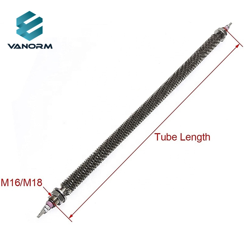 220v 1kw Industrial Stainless Steel Electric Finned air Oven Straight Heating Elements - Image 4