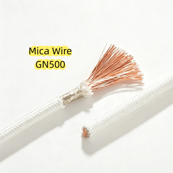 500C Fiberglass Braid Heating Element Pure Copper High Temperature Mica Cable  Heat Resistant Cable for Electromagnetic Heating