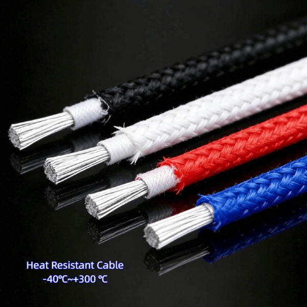 300C Heat Resistant Cable Fiberglass Braided Heating Element Silicone Cable Silicone Insulated Fiberglass Heater for Oven