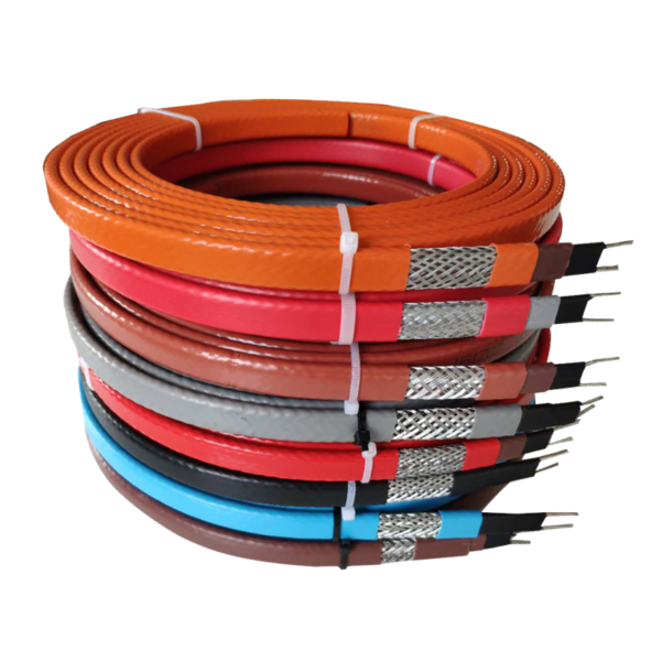 220V Self-regulating Silicone Rubber Heating Cable 20W/m 40W/m Pipeline Freeze Protection Heating Tape