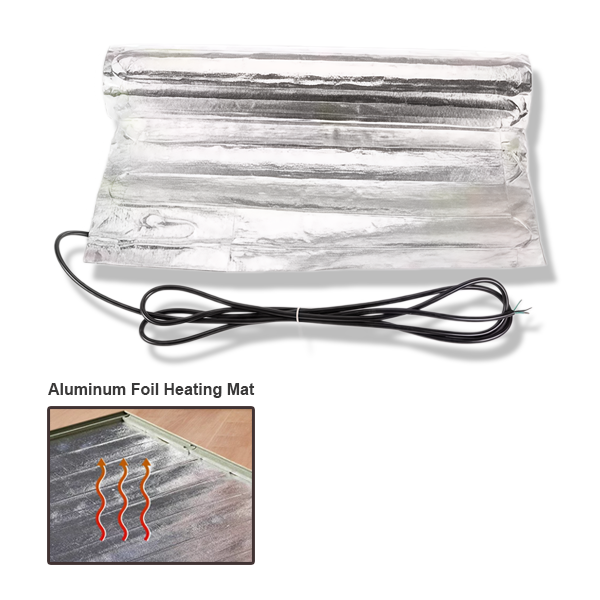 Ultra-Thin Aluminum Foil Heating Mat Electric Underfloor Heating Heating element for Walkway Heating 150W/200W/㎡