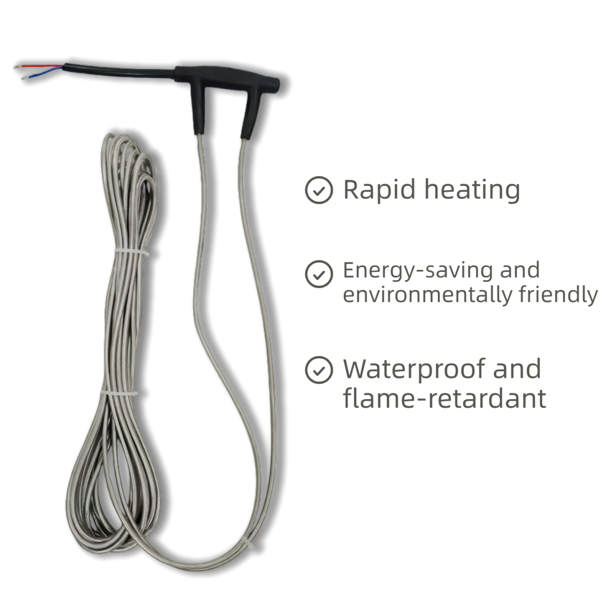 24ม 2 Sets 460W Flexible Carbon Fiber Heating Cable for Underfloor Heating Systems AC 110-240V Competitive Price High - ภาพ 2