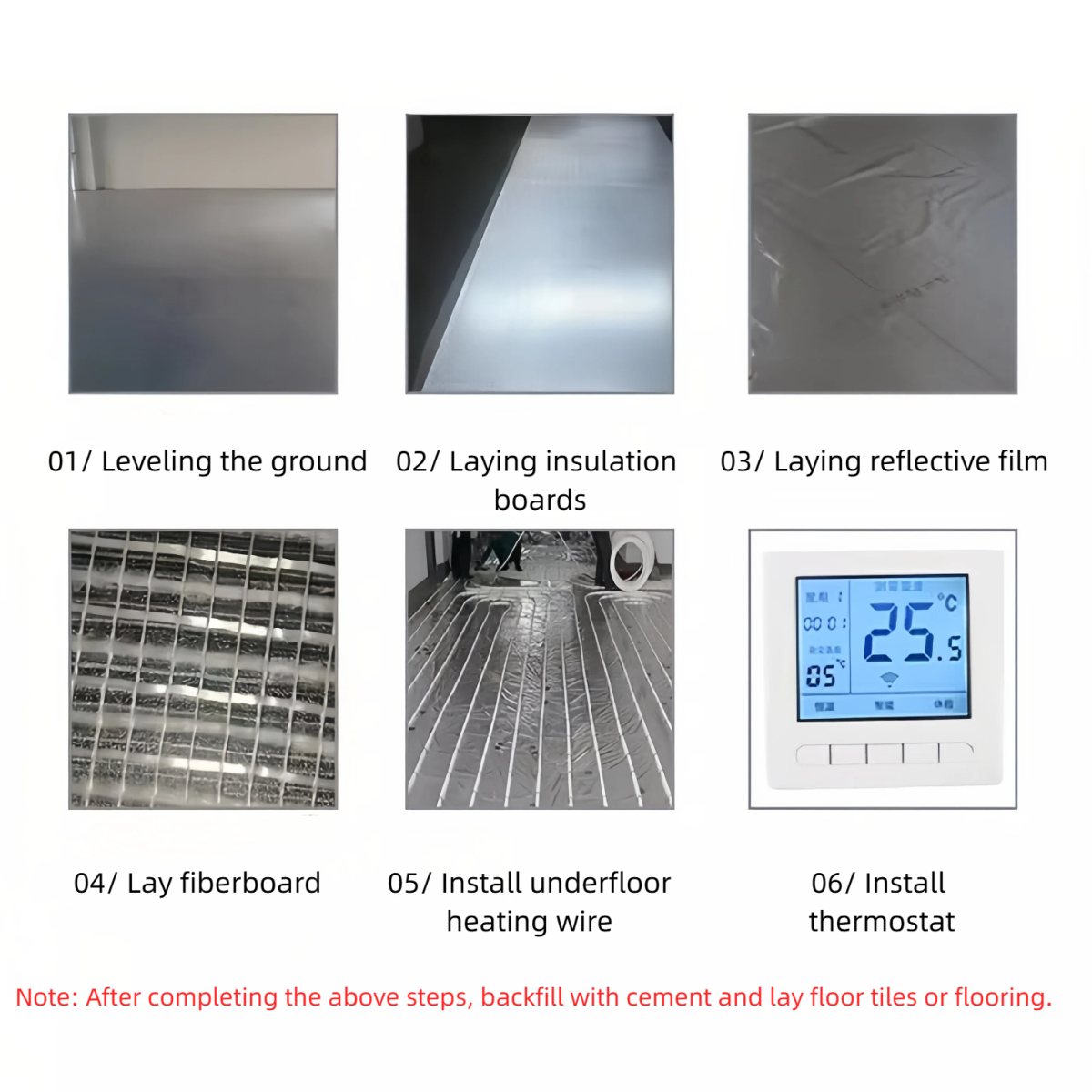 24m 2 Sets 460W Flexible Carbon Fiber Heating Cable for Underfloor Heating Systems AC 110-240V Competitive Price High - Imagine 4