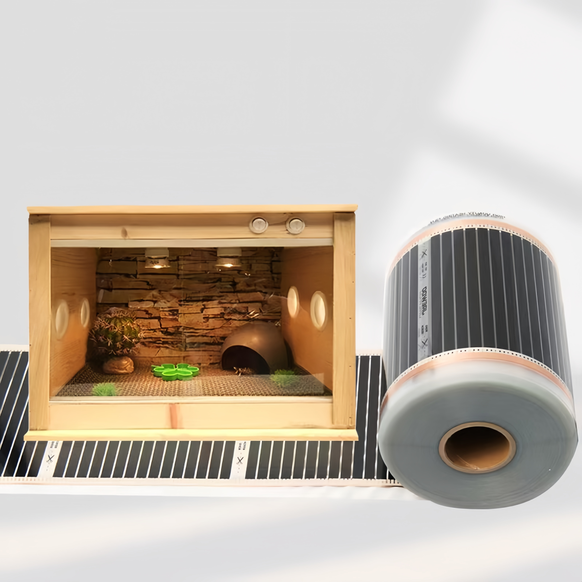 OEM Graphene Warmtact Full Floor House Heating System Far Infrared Electric Underfloor Carbon Heating Film with Thermostat - Bild 2