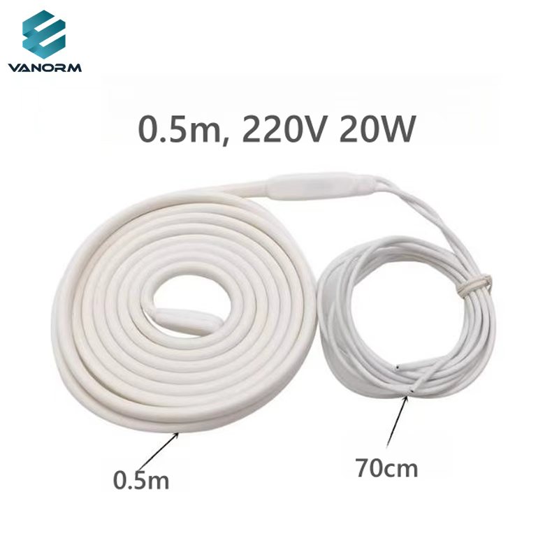 Factory Wholesale Drain Pipe Defrosting Heating Cable Line Refrigerator Silicone Defrost Heater Wire - Billede 4