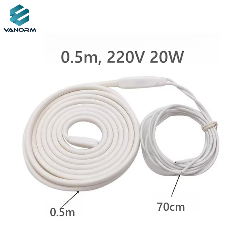 Flexible Defrosting Heating Line Silicone Defrosting Drain Pipe Heater for Refrigeration House Cold Storage - Image 5