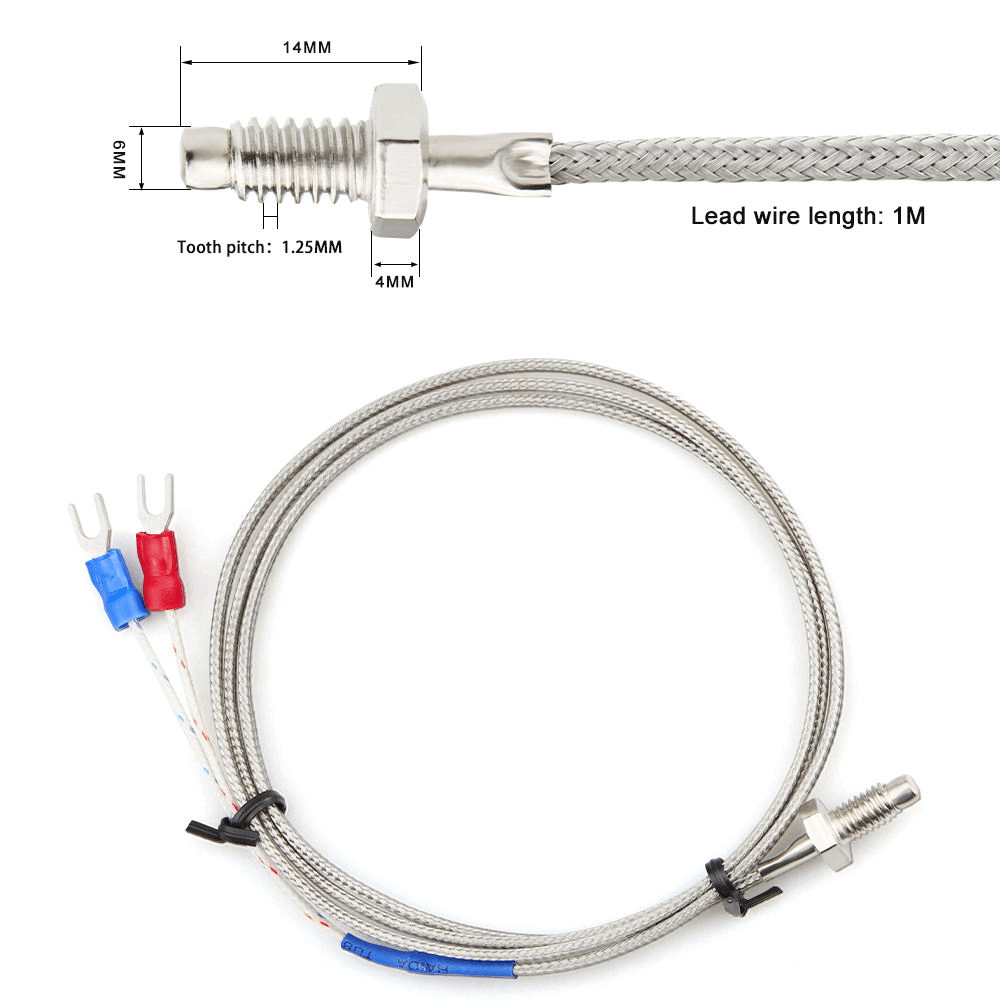 VANORM Thermocouple + 40DA Solid State Relay + Radiator Temperature Sensing Package Thermostat REX-C100 PID Temperature Control - Image 5