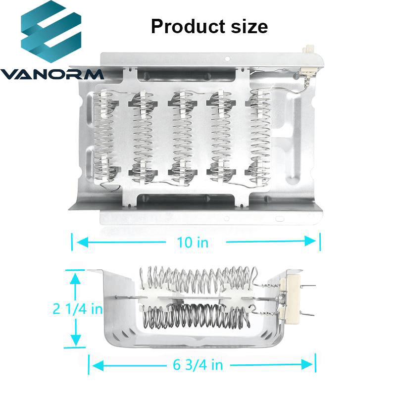 279838 W10724237 Coil Heater Dryer 240V 5400W Upgraded Stainless Steel Compatible for Whirlpool - Image 4