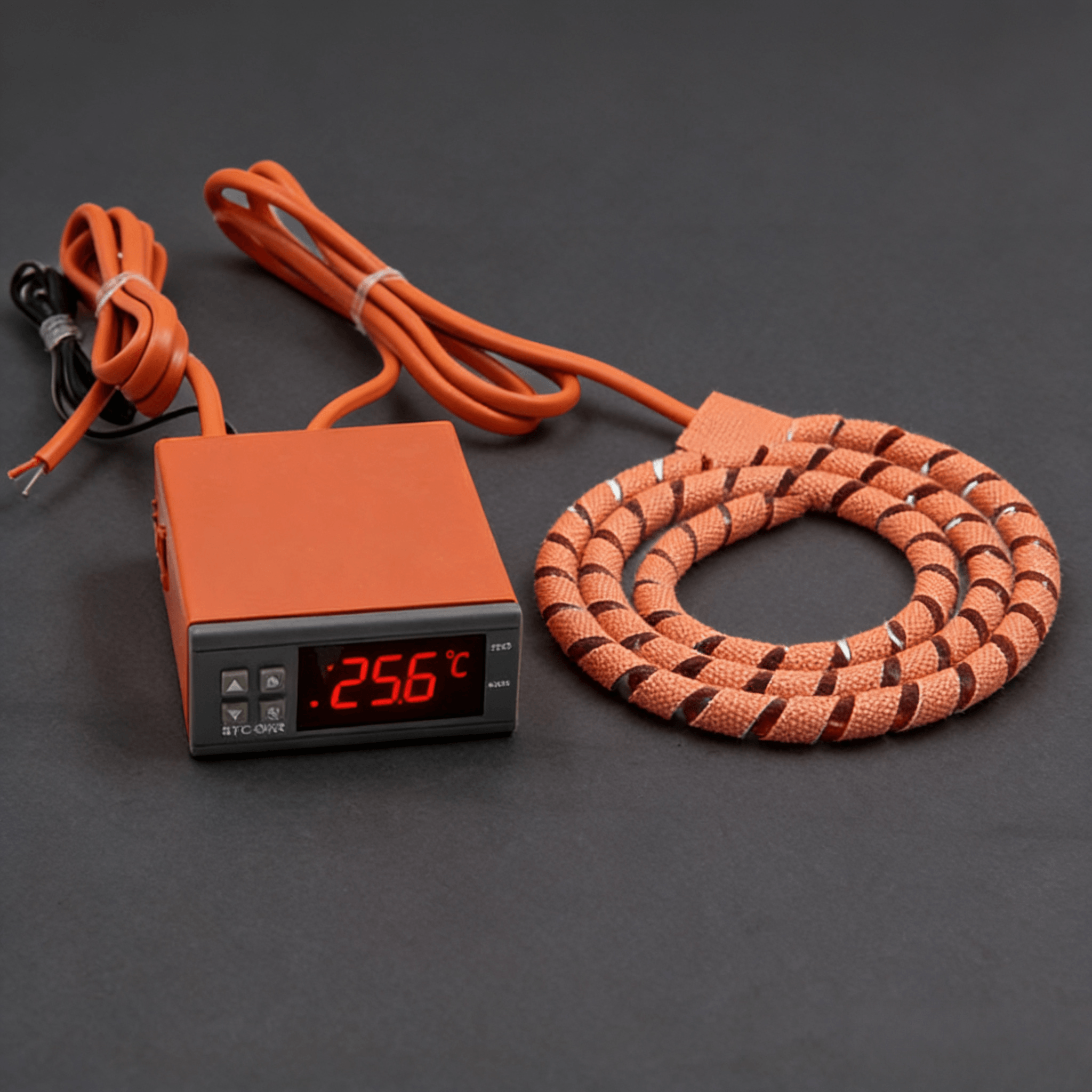 Customized Spiral Silicone Rubber Electric Heating Tape Adjustable Temperature Control Customizable Heating Capacity Pipe