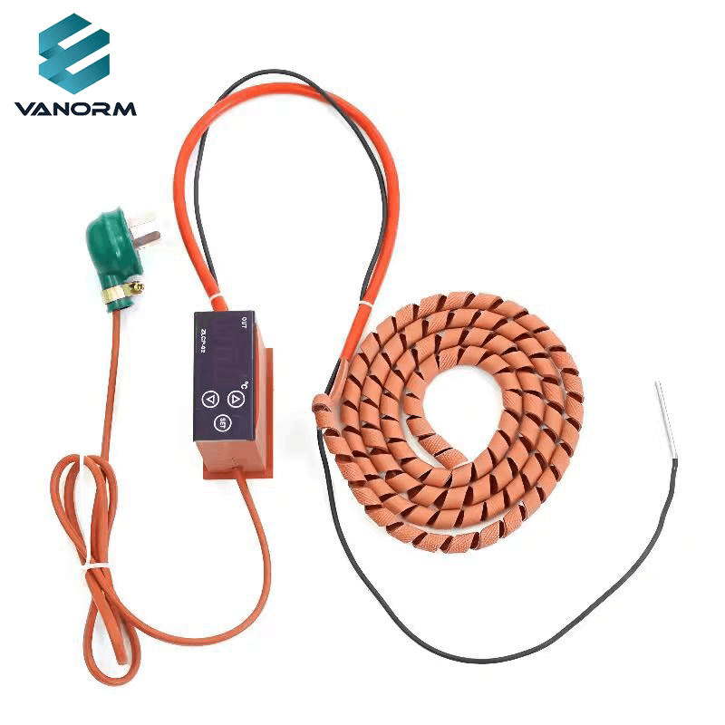 Customized Spiral Silicone Rubber Electric Heating Tape Adjustable Temperature Control Customizable Heating Capacity Pipe - Image 3