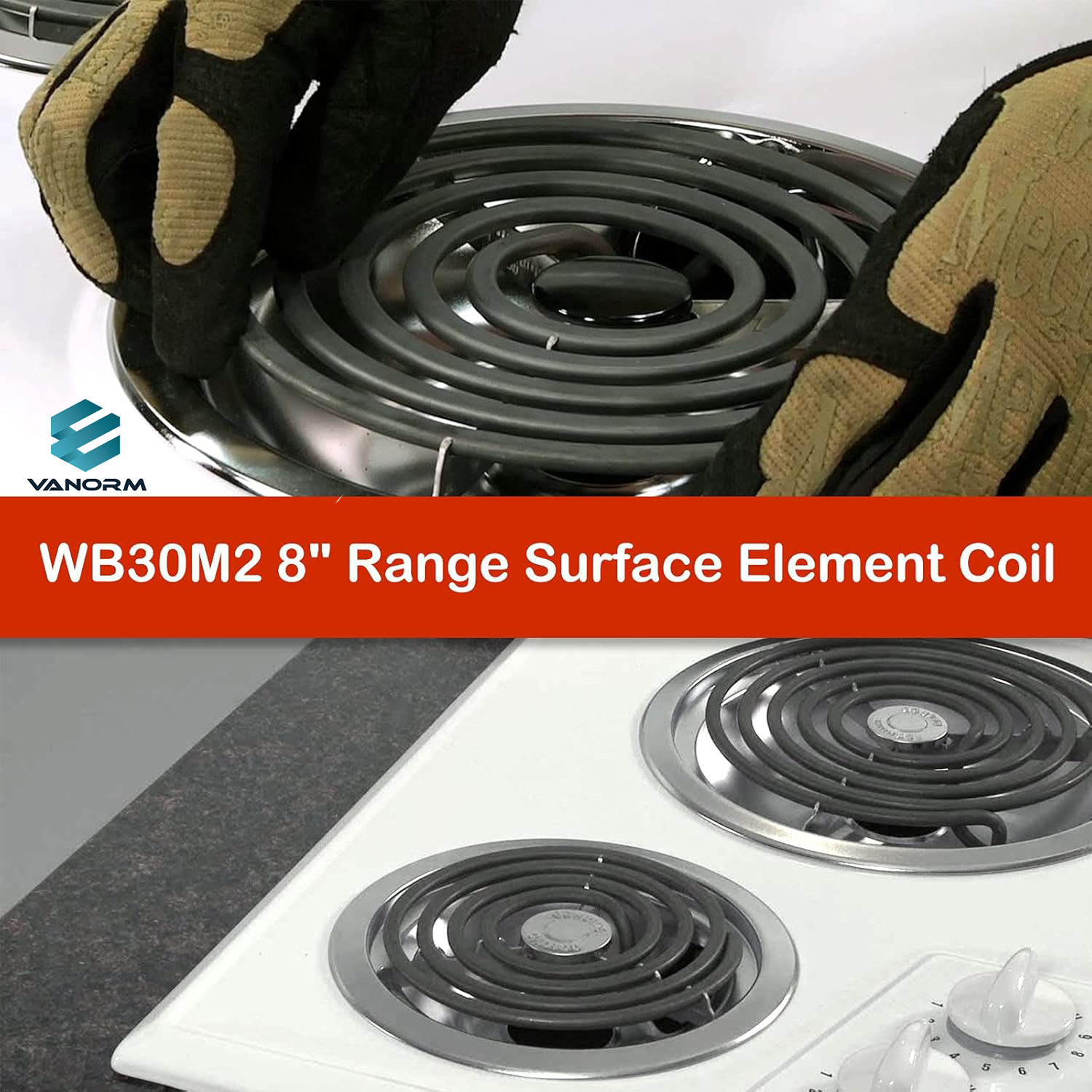 WB30M2 Electrical Stove Range Burner Parts 8-Inch Surface Heating Element for Cooktops 240V 2350W - Image 4