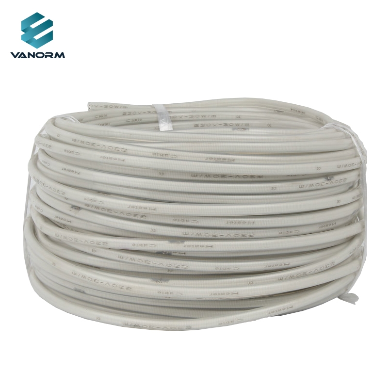 2*0.75mm Heat Trace Transparent Parallel Heating White Wire for Freezer Door