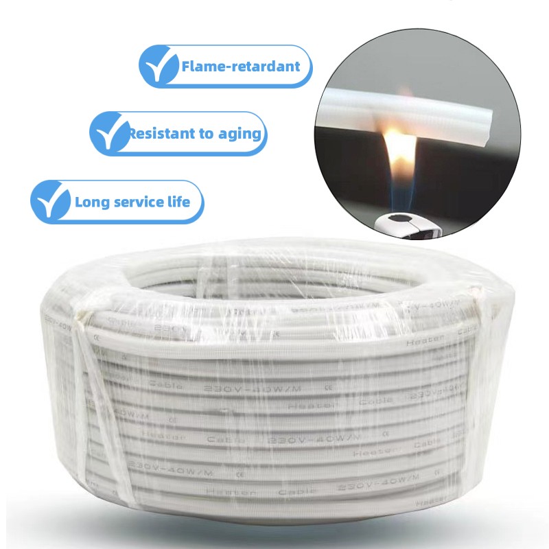 2*0.75mm Heat Trace Transparent Parallel Heating White Wire for Freezer Door - Pilt 5
