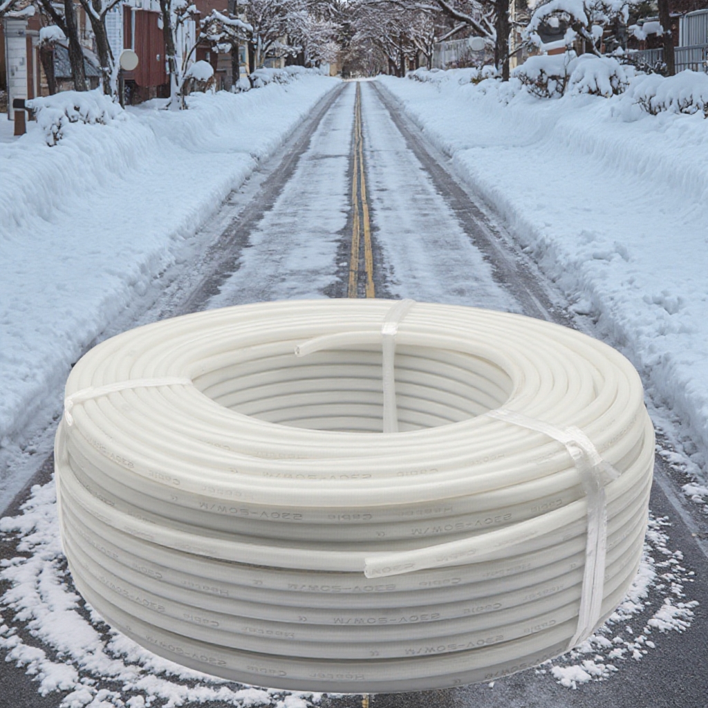 25W 30W 40W 50W Silicone Rubber Drain Pipe Defrosting Heater Wire Cable Parallel Constant Wattage Heating Cable - Image 5