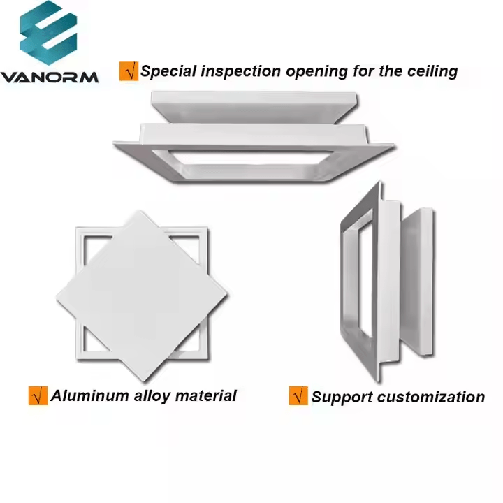 Aluminum Alloy Drywall Inlay Access Panel Inspection Opening Finished Ceiling with Lock - Image 2