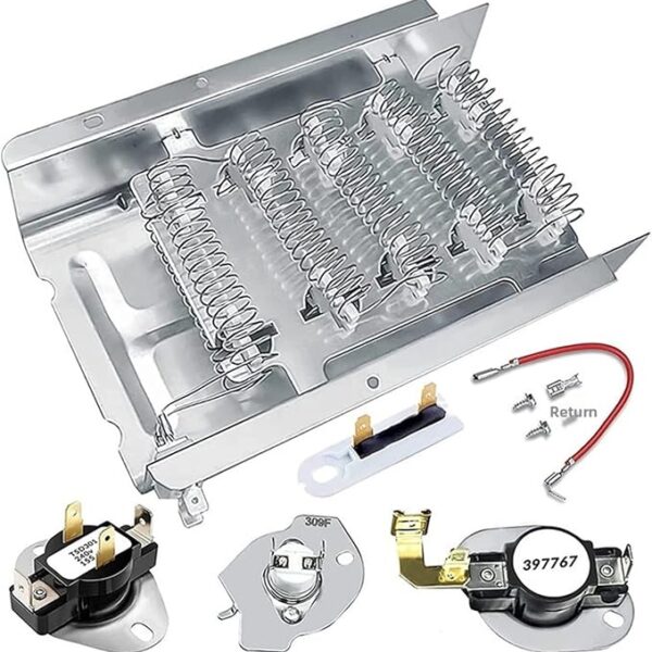 Individual Packaging 279838 240V 5400W Upgraded Stainless Steel Air Heater  Dryer Heating Element Kit