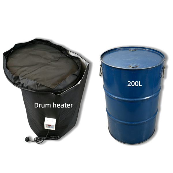 Vestes et couvercles chauffants pour conteneur IBC, tambour Flexible 220V, élément chauffant en Silicone pour tambour 200L, huile, lait, bonbons