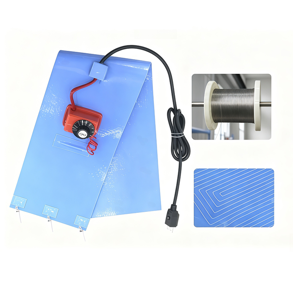Blue Oil Drum Heating Belt Silicone Rubber Heating Plate LPG Cylinder Heating Wrap Belt Chemical Drum Resin Drum Heater