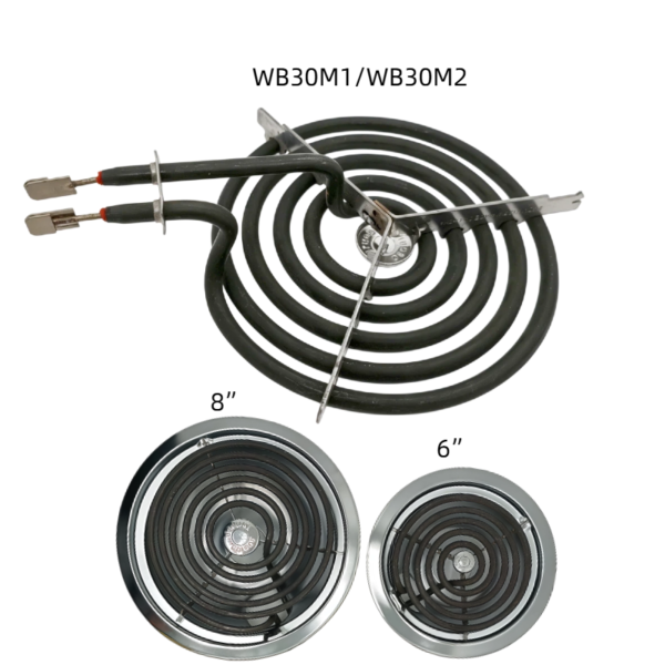 WB30M1 WB30M1 Stainless Steel Oven Heating Element Electric Coil Tubular Heater 1325W 240V Kitchen Air Heating Element