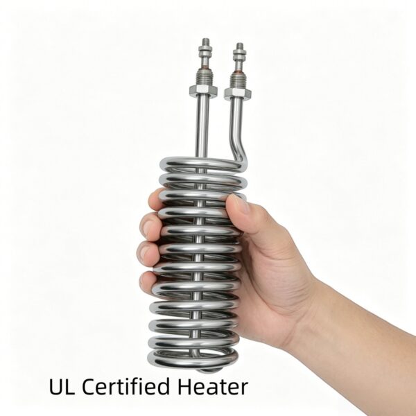 UL Certified 220V Stainless Steel Immersion Electric Coil Heater Heating Element for Industrial & Household Water Boiler Heating