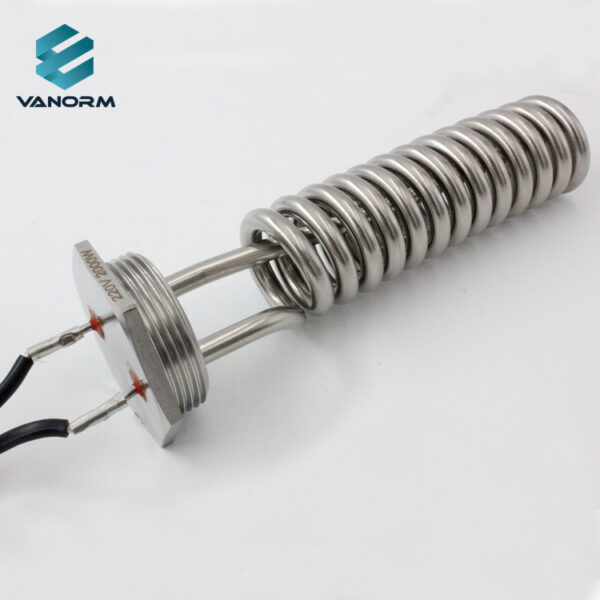 220V 1200W/2000W Spiral Immersion Heater Stainless Steel Coil Heating Element for Commercial Espresso Coffee Machine