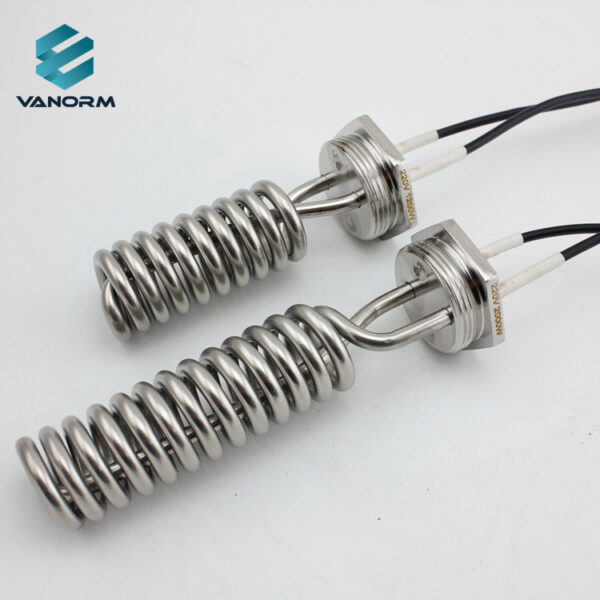 Coiled Spiral Coffee Boiler Heating Element 1200W 2000W Immersion Water Heater for Commercial Espresso Coffee Machine Parts