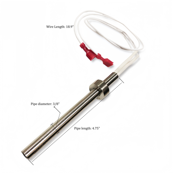 Replacement Englander Pellet Stove Igniter England Part PU-CHA 300W 120V Stainless Steel Fireplace Grill High-Accuracy 2-Year