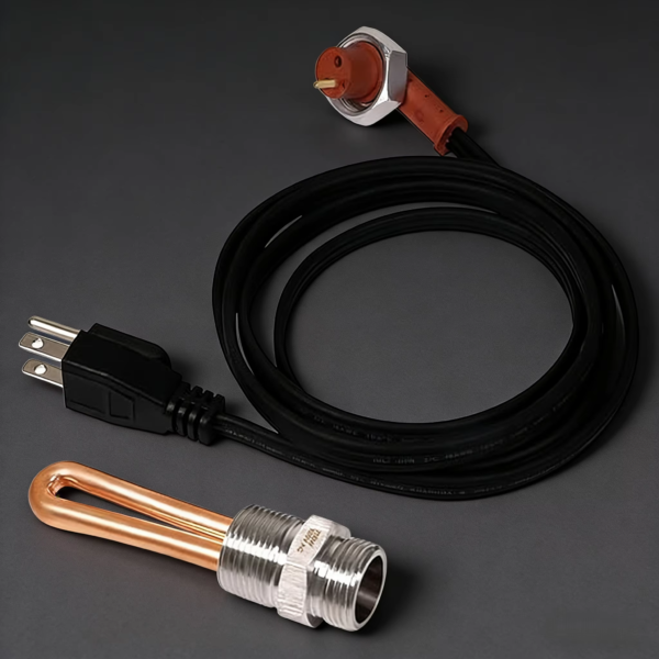 Vanorm 3500022 Copper Engine Block Immersion Heater for Cu-mmins/Diesel/Paccar Engines 3/4" NPT Thread 120V 750W Customizable