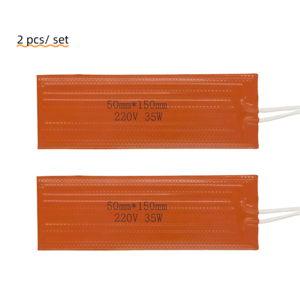 2PCS 220v 30w Self-Adhesive High Heating Efficiency Custom Silicone Rubber Flexible Heater Heating Element Heating Pad