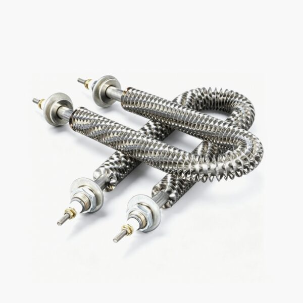 Stainless Steel 304 Finned Tubular Heater Air Heating Element Dry Burning Strip Heater for Industrial Heating Equipment