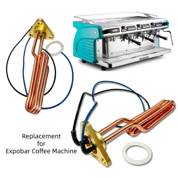 Coffee Machine Heating Element Replacement Spare Part Compatible with Expobar Coffee Maker Commercial Brewing Heater Accessories
