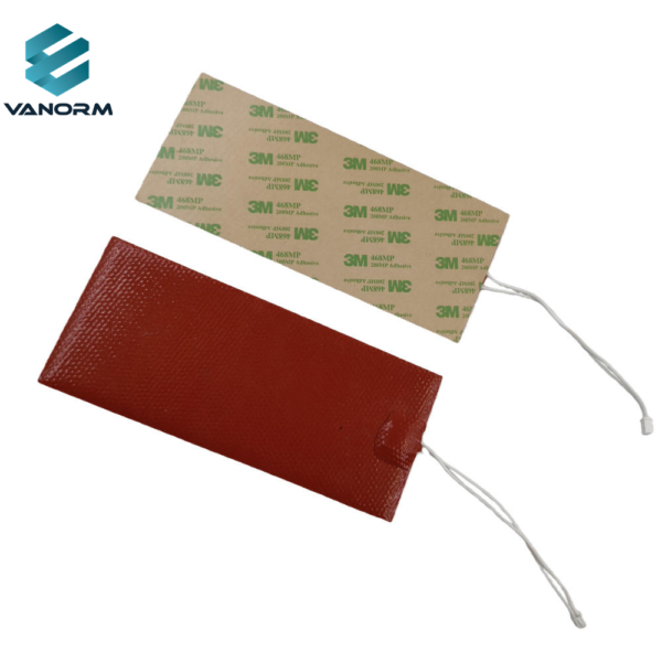 185x80mm 12V 12W Flexible Silicone Rubber Heater Pad with Female Plug DC Heating Element