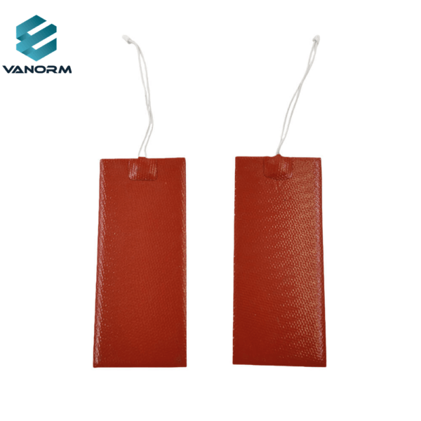Custom 12V 12W Silicone Heater Pad 185*80mm with Plug for Industrial Heating