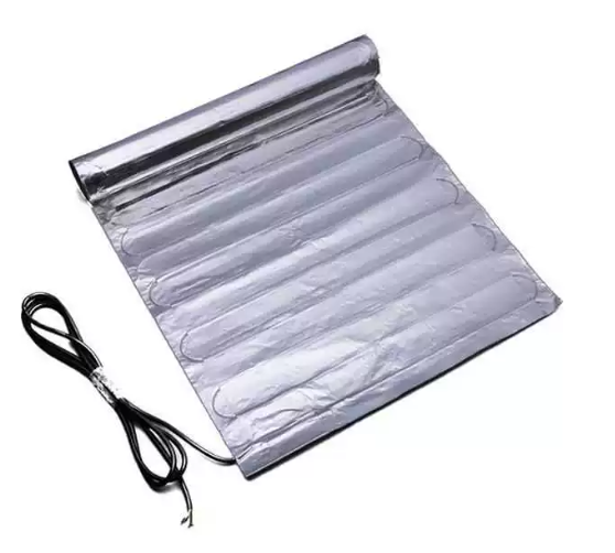 Ultra-Thin Flexible Heater Aluminum Foil Electric Underfloor Heating Mat for Walkway 150W/200W/