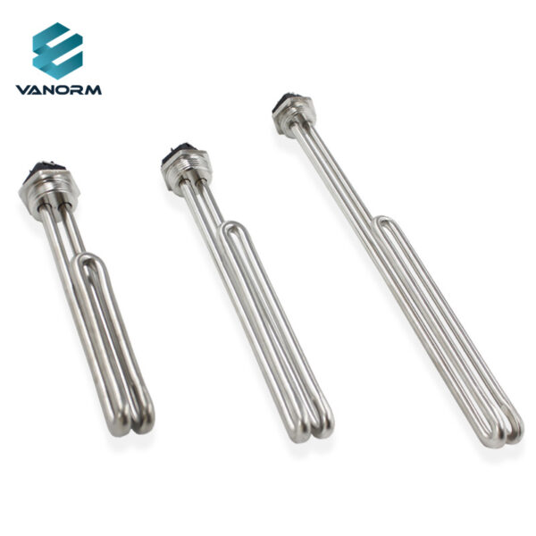 Anti-Corrosion Stainless Steel Water Heating Element 220V 4500W Threaded Immersion Heater for Water Heater & Brewing Equipment