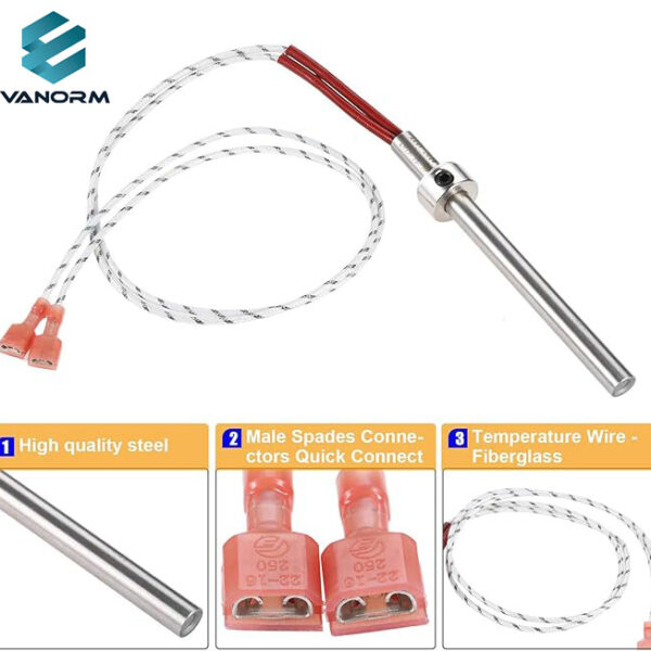 220V 300w Electric Industrial Stainless Steel Thread Pellet Igniter for Pellet Stove