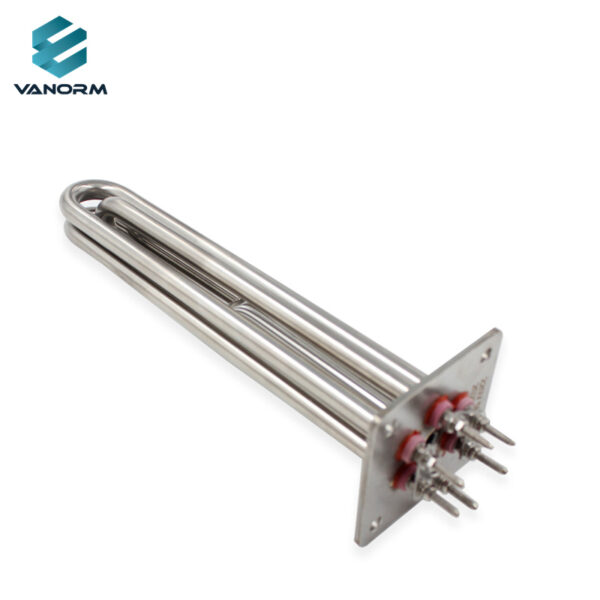 220V 5KW Stainless Steel Flange Immersion Heater Industrial Square Tubular Heating Element for Water Boiler Tank