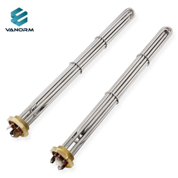 Brass Flange Immersion Water Heater Element SUS304/316 Electric Tubular Heating Element for Water Tank Boiler Heating