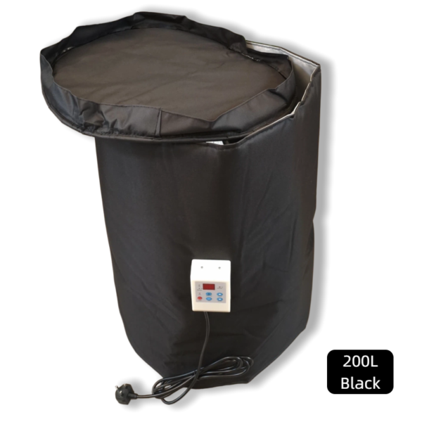 2KW IBC Drum Heating Jacket for 200L Oil Tote Heat Blanket Heating Element with Temperature Controller for Vaseline Oil Melts