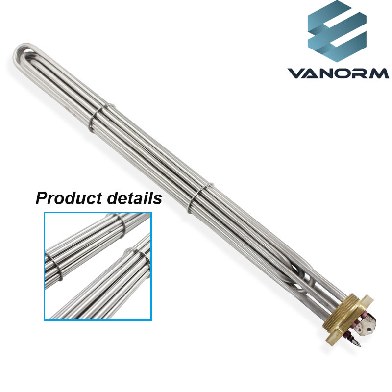 China Supplier Flange Boiler Water Coil Heating element Electric Immersion Copper Thread Heater - Bild 4